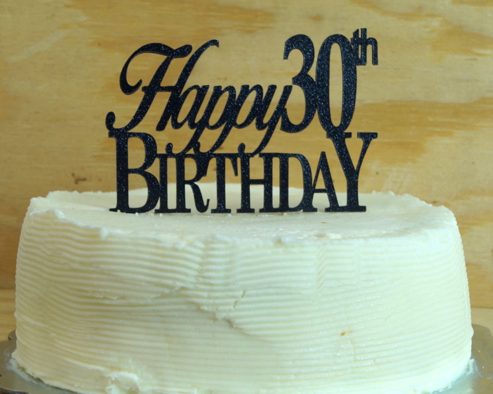 Happy 30th Birthday Cake Topper 1pc Glitter Cake Topper Etsy