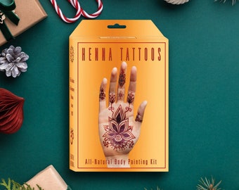 Complete Henna Kit for Beginners and Professionals / Christmas Gift Idea
