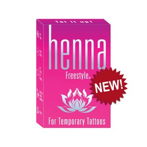 Organic Freestyle Henna Classic Kit / Best Natural Henna Temporary Tattoo / Henna Body Art / Mehndi Ink