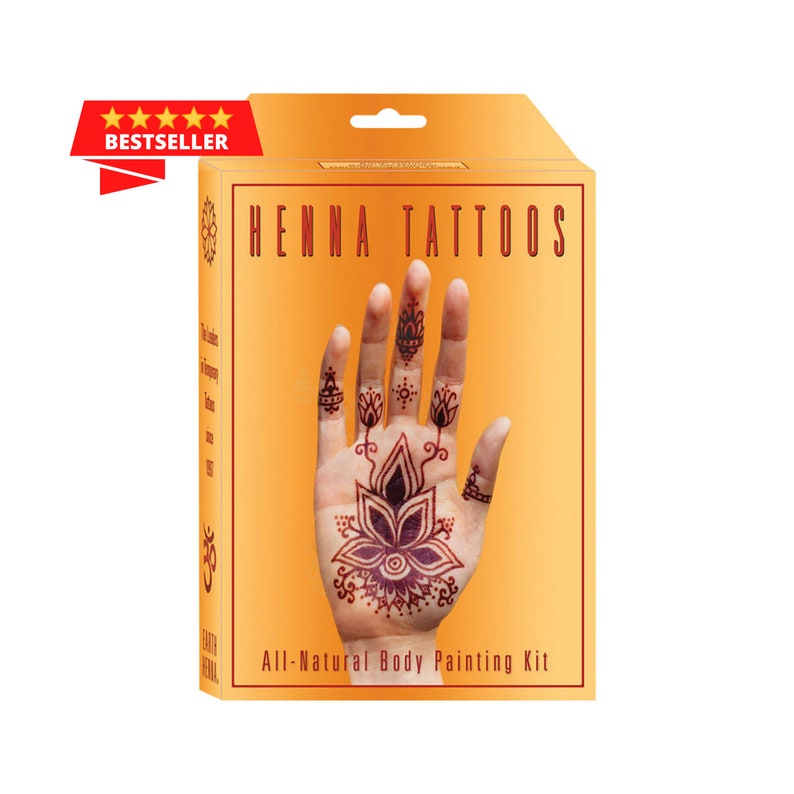 Complete Henna Tattoo Kit With Stencils for Beginners and Etsy