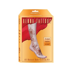 Henna / Organic Henna Classic Kit / Best Natural Henna Temporary Tattoo / Henna Body Art / Mehndi Ink