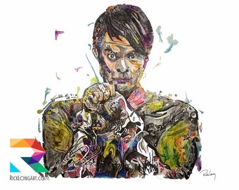 Bill Hader STEFON Watercolor Portrait, Saturday Night Live Art Print