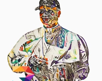 Pope Leo XIV Watercolor Portrait – Signed Spiritual Art Print