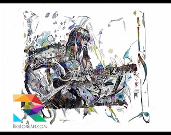 Joni Mitchell Watercolor Portrait Print, LaPientre Solitaire (Limited Edition)