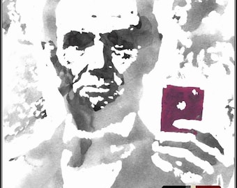 Abraham Lincoln Watercolor Portrait Print, Signed Limited Edition