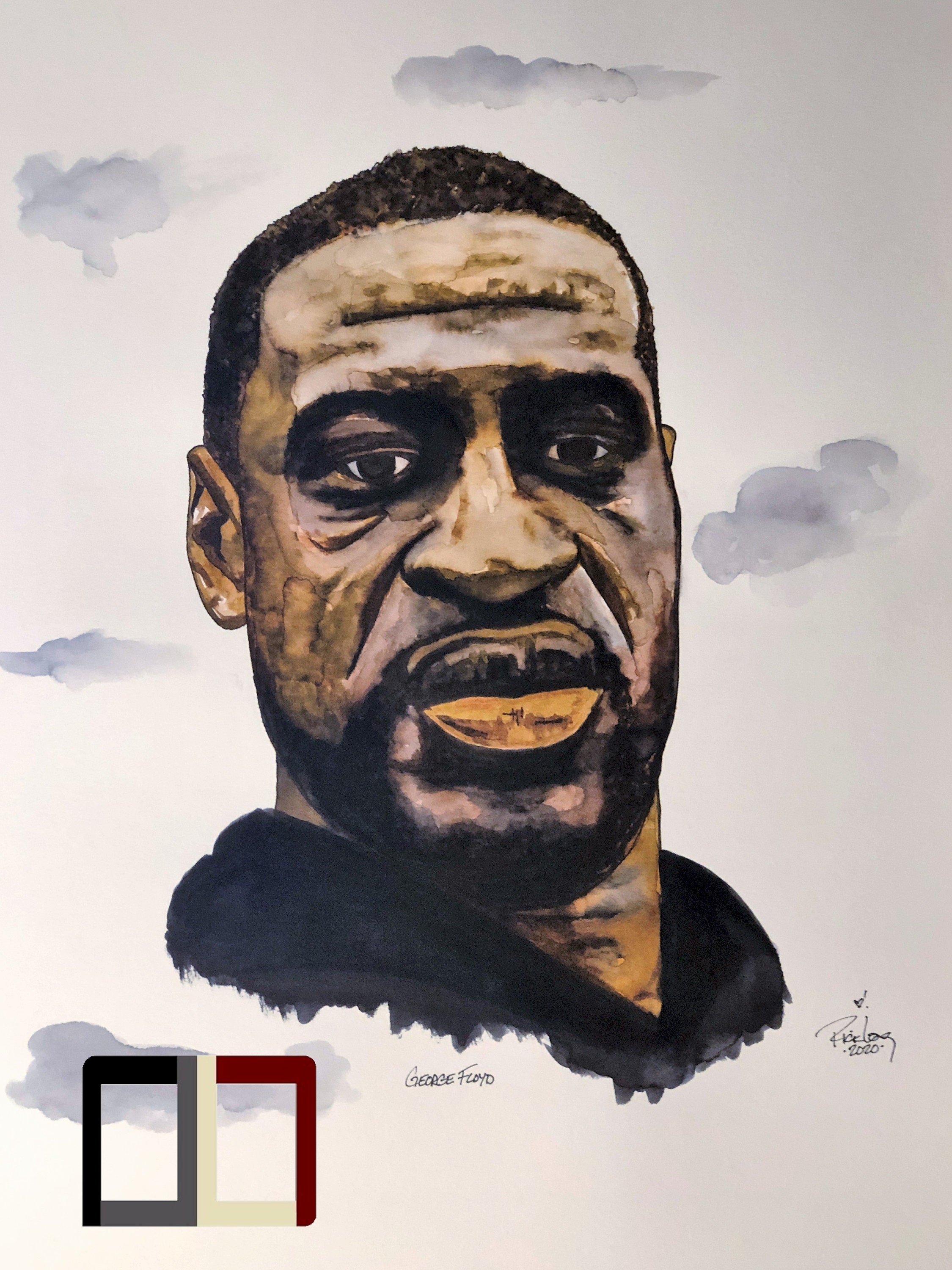 HAND Drawn Artist Watercolor 18 X 24 Original Featuring