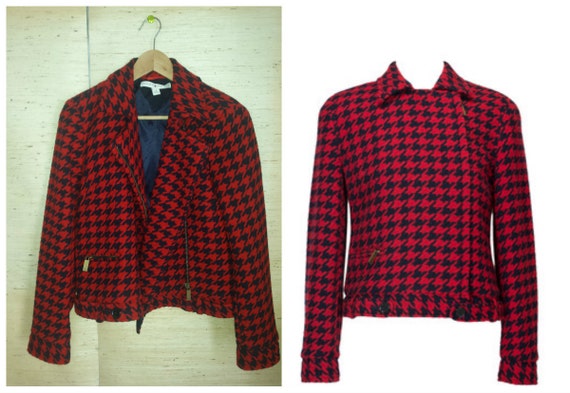tommy hilfiger houndstooth coat