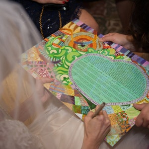 Ketubah in English Jewish Wedding Vows Egalitarian / image 2