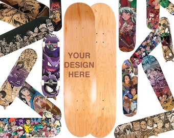 8.25 o 8.5 Tavola da skateboard canadese dipinta a mano personalizzata o completa