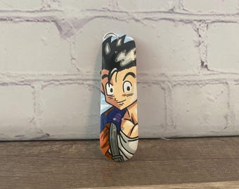 Hand painted anime mini skateboard keychain