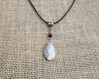 Jasper Pendant For Yoga and Meditation Boho Necklace For Woman Crystal Healing Gift For Friend Root Chakra Stone Necklace For Man