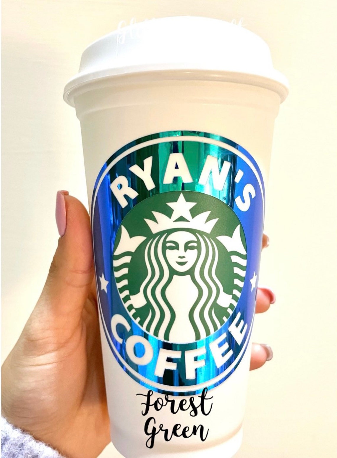 Vinyl Decal Sticker for Starbucks Cups Holographic Etsy New Zealand