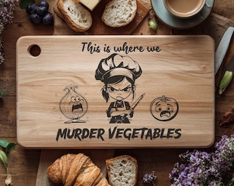 Funny Kitchen SVG | This Is Where We Murder Vegetables PNG SVG dxf | Angry Chef Cooking Clipart