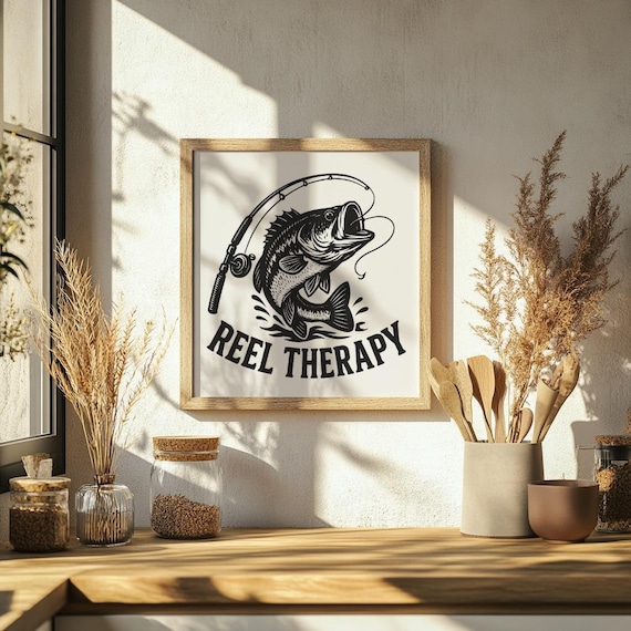 Bass Fishing SVG PNG DXF Design, Largemouth Fish Graphic for