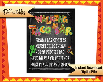 Make Your Own Taco Bar Free Taco Bar Printables