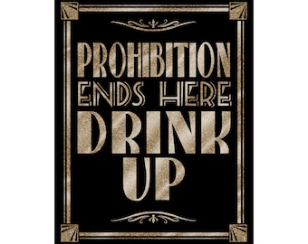 1920s Party Decorations Printable Let S Misbehave Sign Etsy