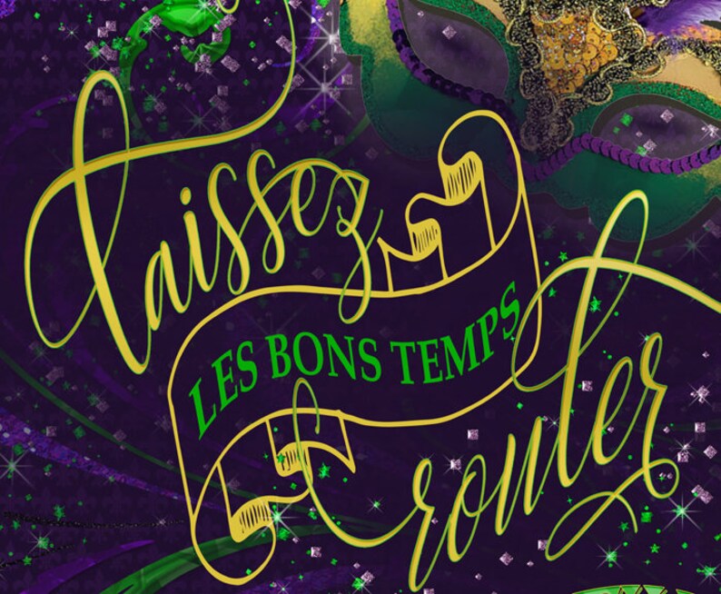 Laissez Les Bons Temps Rouler Sign Mardi Gras Party - Etsy