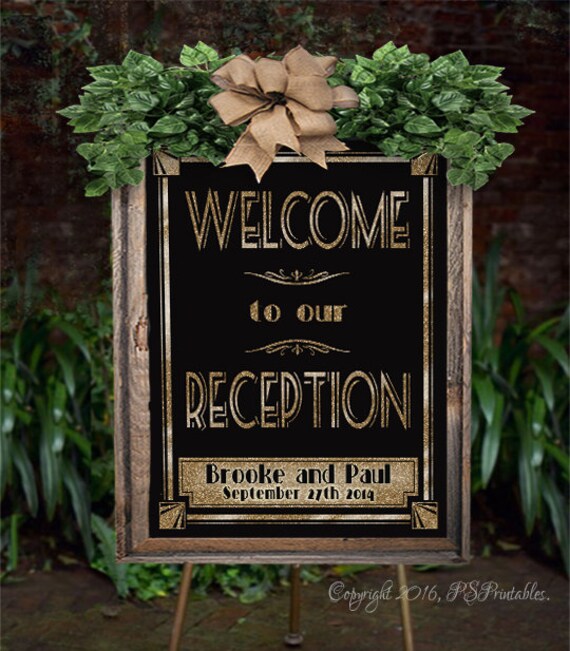 Personalized to Our RECEPTION Sign PRINTABLE Bride & Etsy