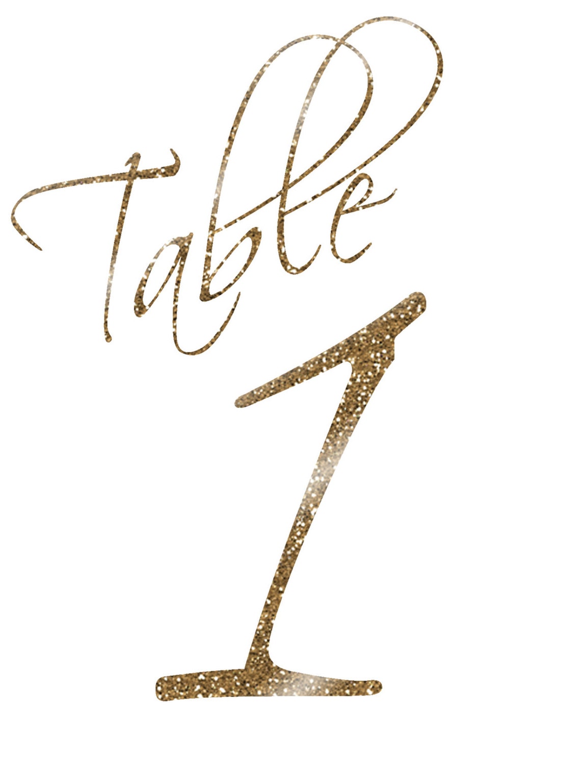 PRINTABLE Tented Table Numbers 1-12 White With Faux Gold | Etsy