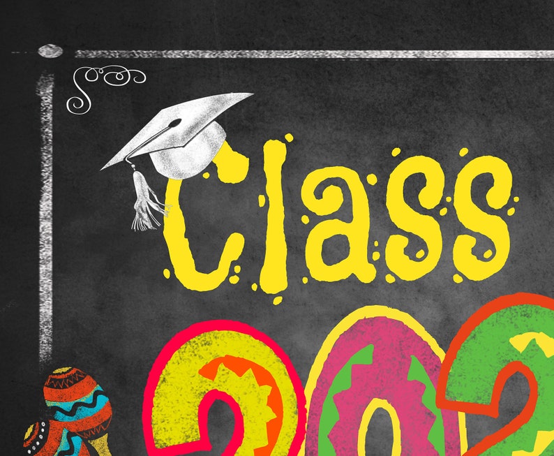 Class of 2025 Fiesta Sign PRINTABLE Yard Sign for 2025 Etsy