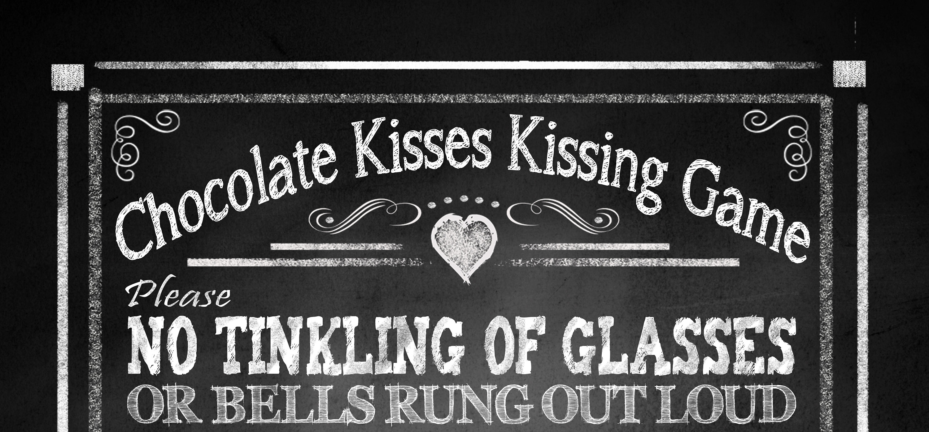 Chocolate Kisses Game Wedding Sign PRINTABLE No Tinkling of Etsy Canada
