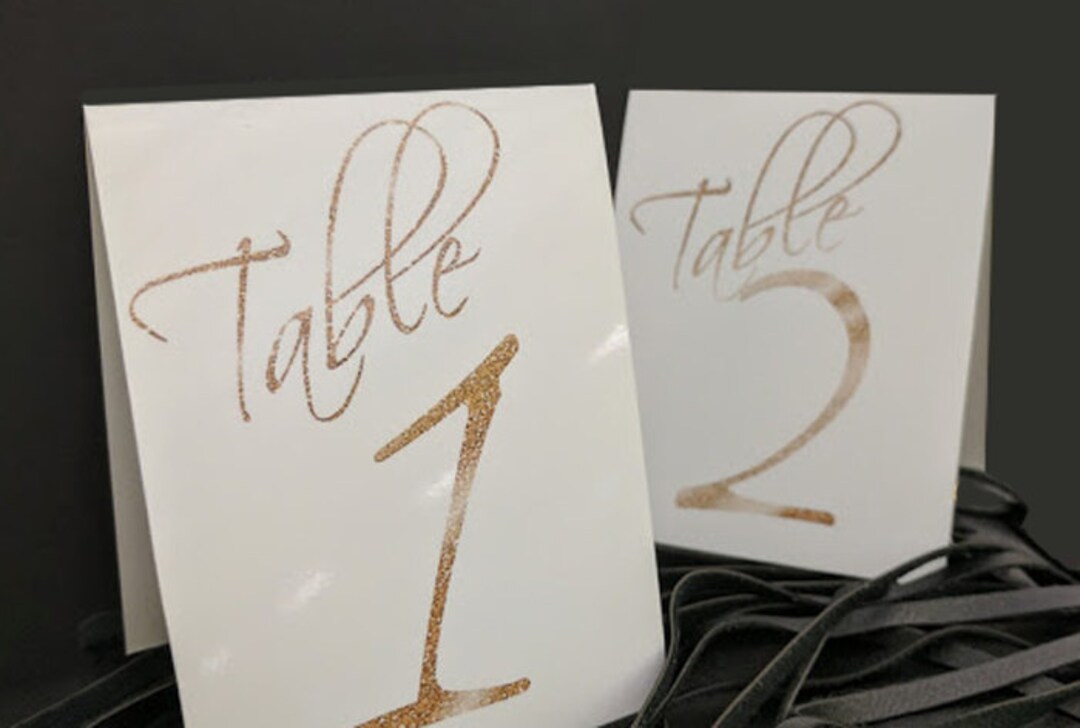 PRINTABLE Tented Table Numbers 1-12 White With Faux Gold - Etsy