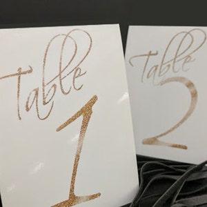 Printable Tented Table Numbers