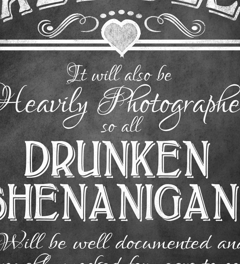 Printable Free Beer Wedding Sign DIY Digital Instant Download | Etsy