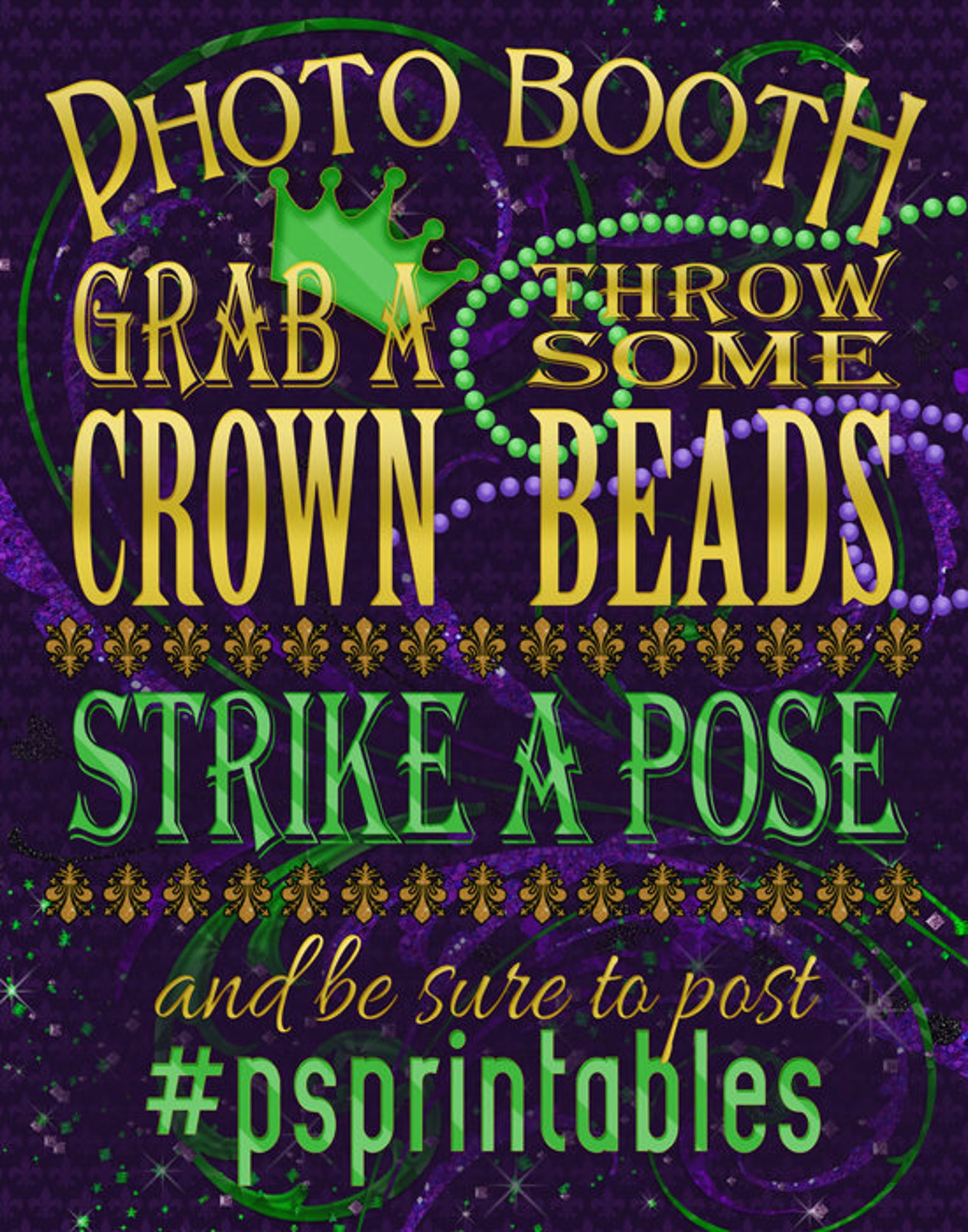 mardi gras signs
