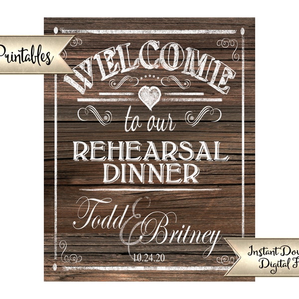 Rehearsal Dinner Sign - Etsy