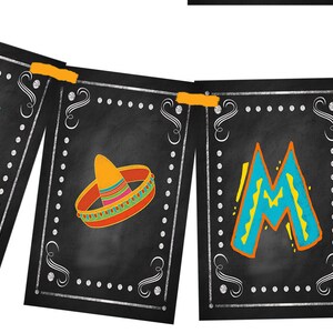 Diy Cinco De Mayo Banner, Printable Fiesta Decor, Mexican Party Banner ...
