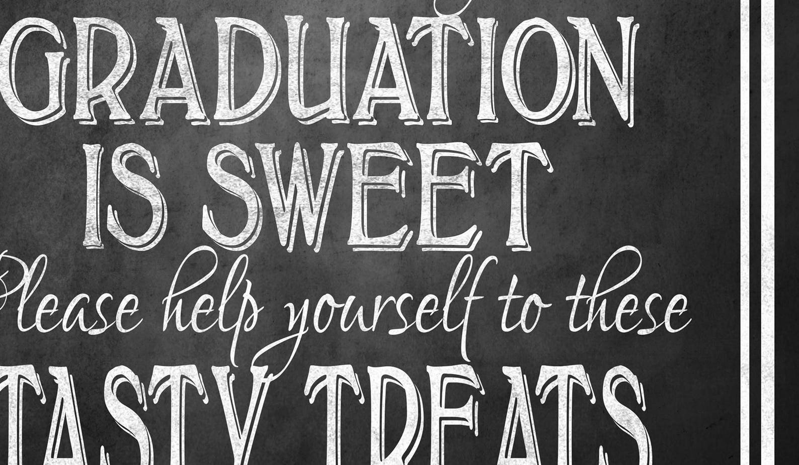 Printable Graduation Is Sweet Sign Graduation Popcorn Sign Etsy