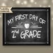 2nd Grade Photo Prop Signs PRINTABLE Signs 2nd Grade School - Etsy