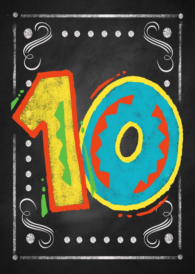 Fiesta Table Numbers 110 PRINTABLE Wedding Numbers Fiesta Etsy