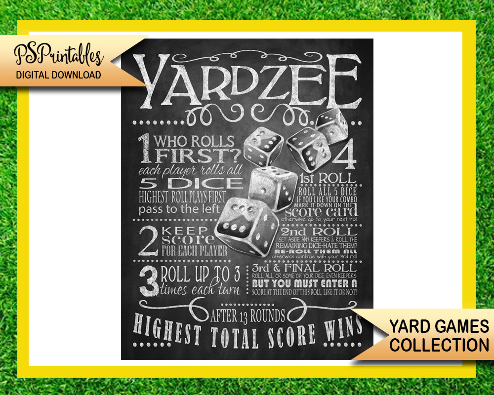 backyard garden video games - yardzee back garden sport indicator - bbq backyard garden video games image relating to Yardzee Rules Printable called backyard garden online games - yardzee backyard garden recreation indicator - bbq backyard game titles