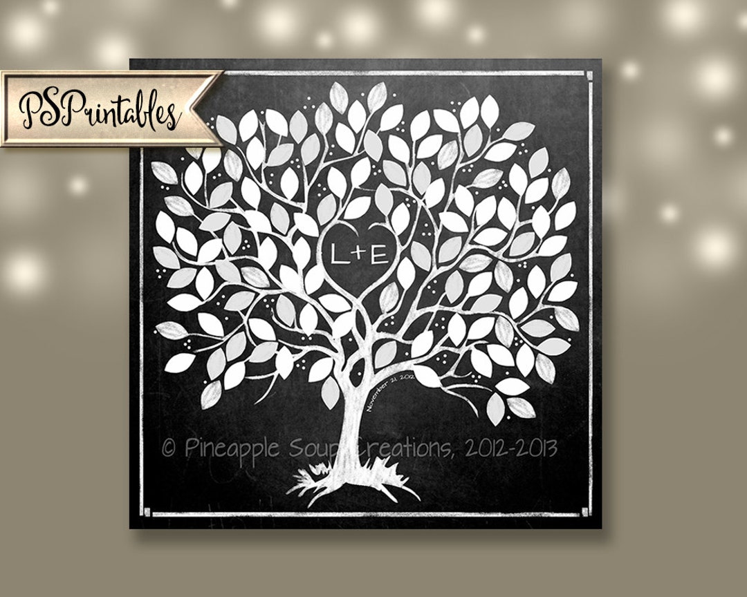 PRINTABLE Wedding Tree Personalized Wedding Sign DIY - Etsy
