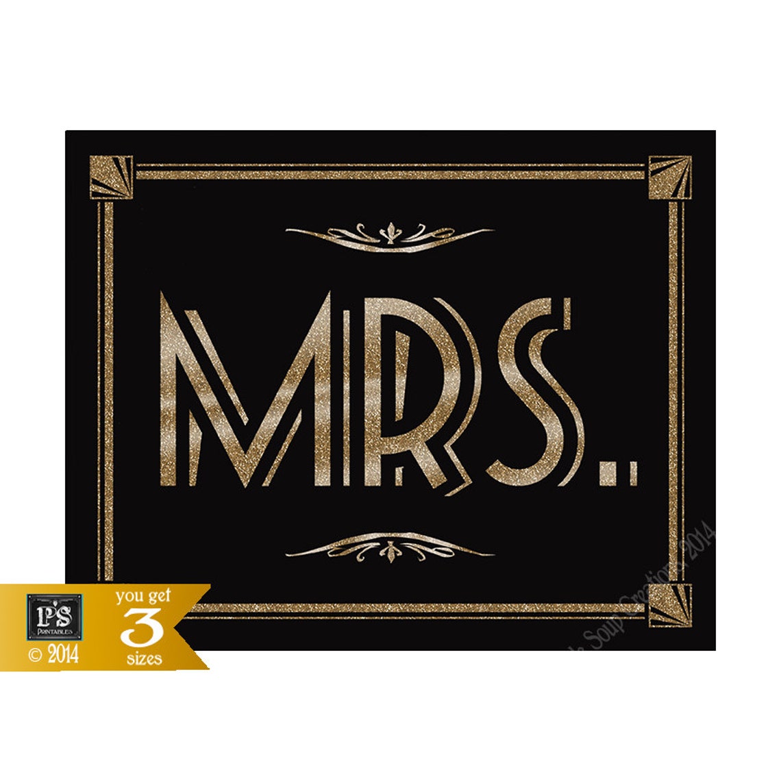 PRINTABLE Chair Signs Printable Wedding Chair Signs Mr &amp; - Etsy