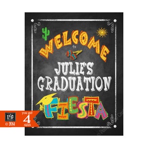 Welcome to my Graduation Fiesta Sign Printable Grad Party Decorations, DIY Graduation Sign, Fiesta Printable, Grad Party Printables image 4
