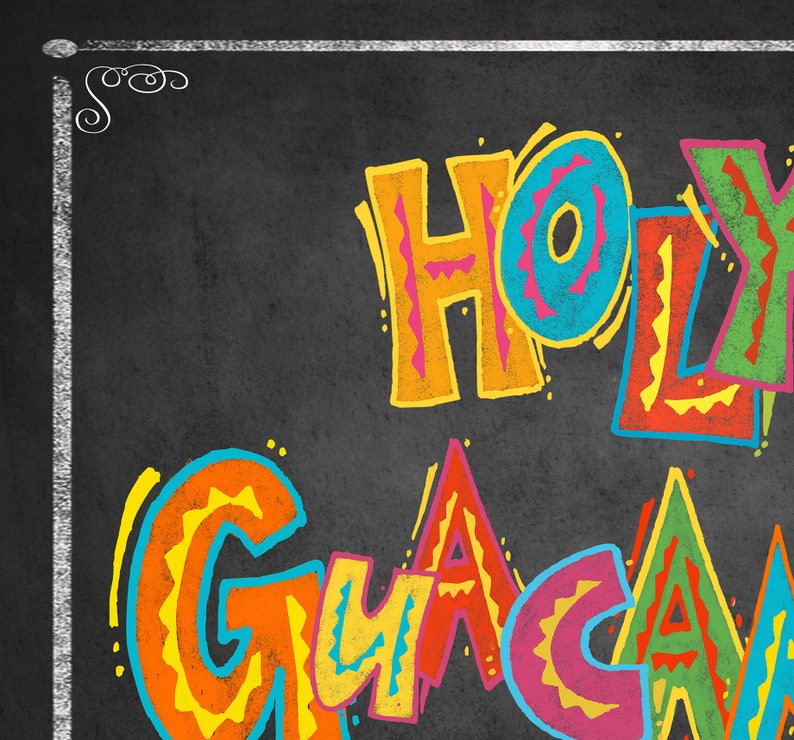 Download Holy Guacamole Printable Fiesta sign printable party decor ...