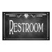 Rustic Chalkboard Style RESTROOM Bathroom Signs DIY Printable Rustic ...