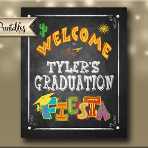 Welcome to my Graduation Fiesta Sign Printable Grad Party Decorations, DIY Graduation Sign, Fiesta Printable, Grad Party Printables image 5