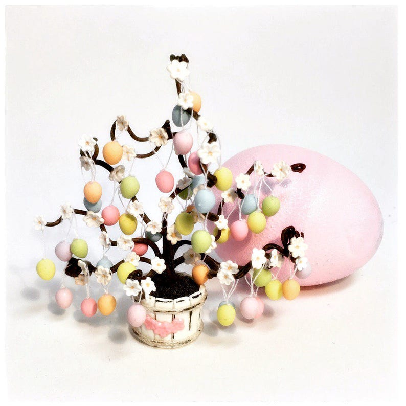 Dollhouse miniature 112 happy Easter Etsy