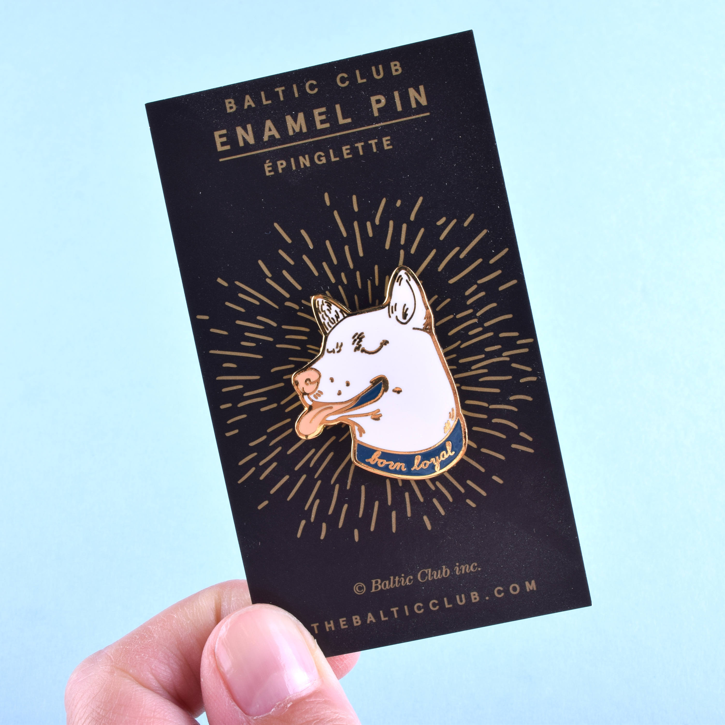 Dog Enamel Pin White Dog Head Pin | Etsy
