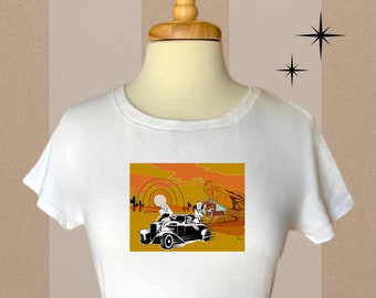 Viva Las Vegas Unisex T-Shirt: Retro Rockabilly Hot Rod Tee
