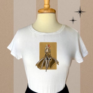 Modern Pinup T-Shirts, Leopard Print, Retro Inspired Shirts, Rockabilly Shirts, Vintage Pinup Art
