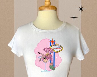 Las Vegas Burlesque T-Shirt: Retro Pin-up Souvenir Gift