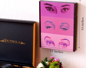 Wall Art, Audrey Hepburn, Marilyn Monroe, Lucille Ball, Iconic Faces, Wall Décor, Mid-Century, Hollywood
