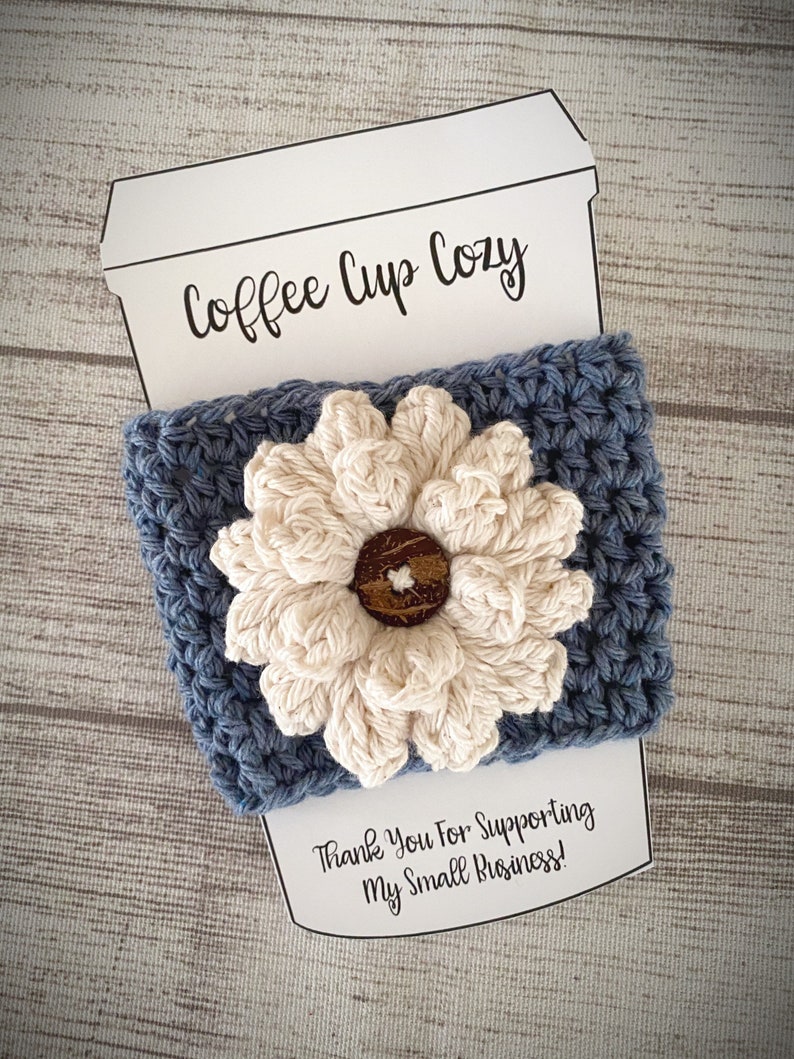 Flower Cup Sleeve, Coffee Cozy,Ready to Ship,Travel Mug Cozy,Hot Drink Sleeve, Eco Friendly, Reusable, Valentine's Day,Wedding Party Favor 