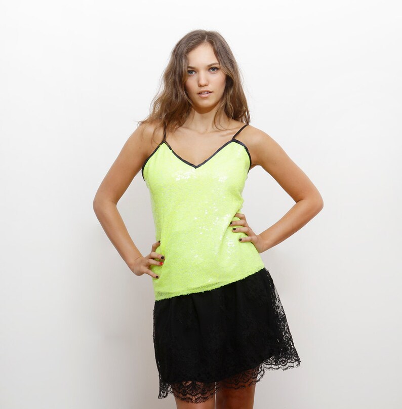 Sequin blouse Top A Cute Little Adorable tank Summer top.