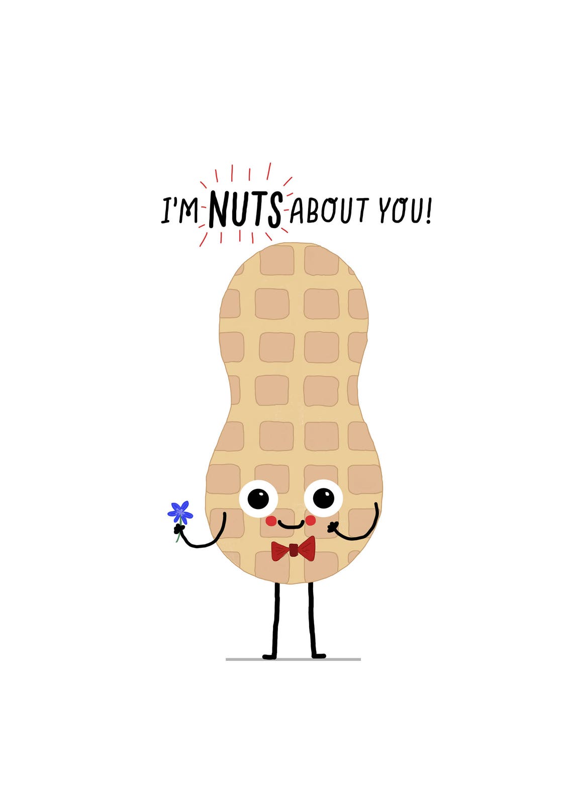 I'm Nuts About You Card - Etsy UK